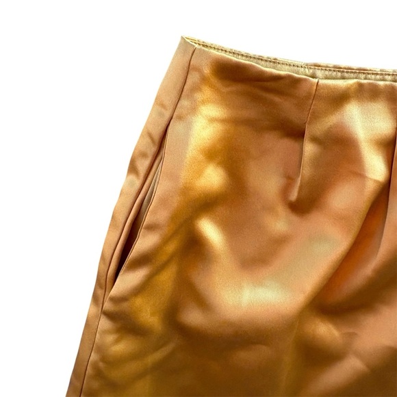 NWT For Love And Lemons “Drew” Yellow Satin Short Shorts Size Large - Picture 5 of 9